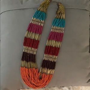 Multicolor beaded necklace